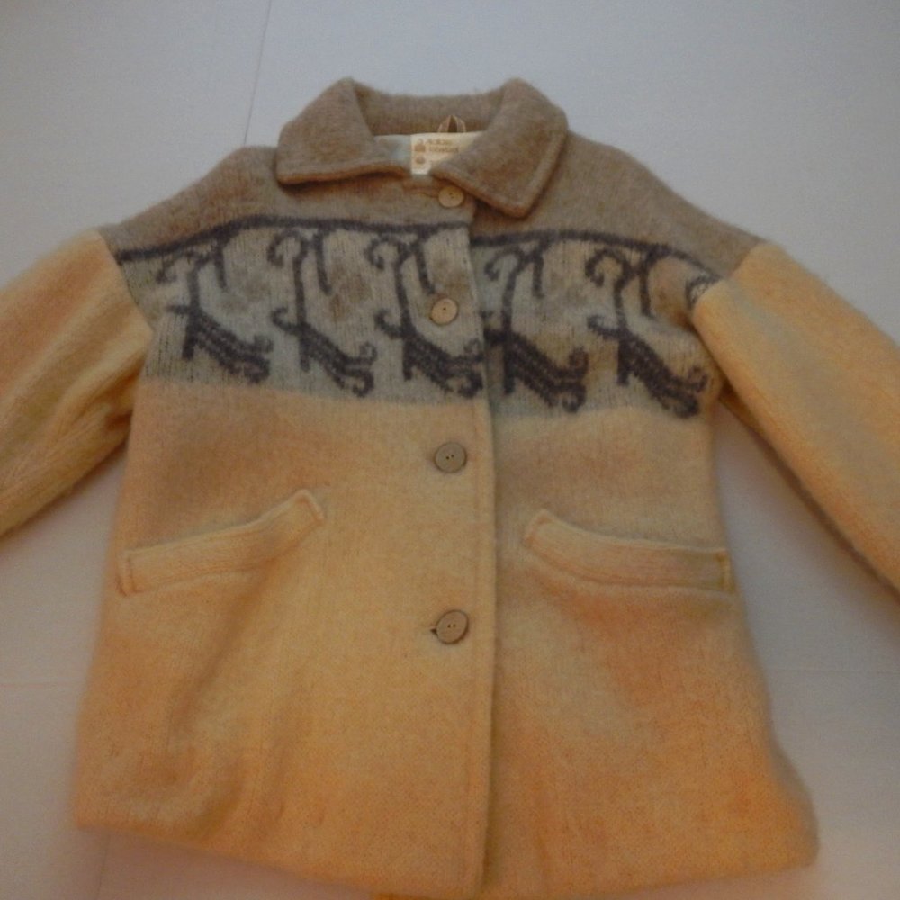 Icewool Alafoss of Iceland Wool Vintage Coatigan Sweater Coat Womens